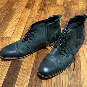 Steve Madden Kleen Cap Toe Leather Boot